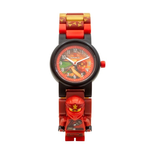 Crveni ručni sat s sklopivim remenom i minifiguricom LEGO® NINJAGO Kai-image-2