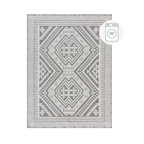 Sivi perivi tepih od šenila 80x160 cm Jaipur – Flair Rugs