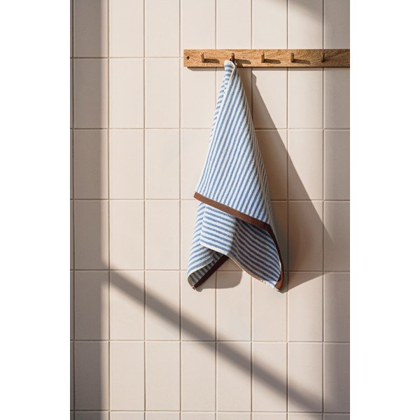 Smeđi/krem pamučan ručnik od frotira 70x140 cm Gobo – noo.ma-image-4