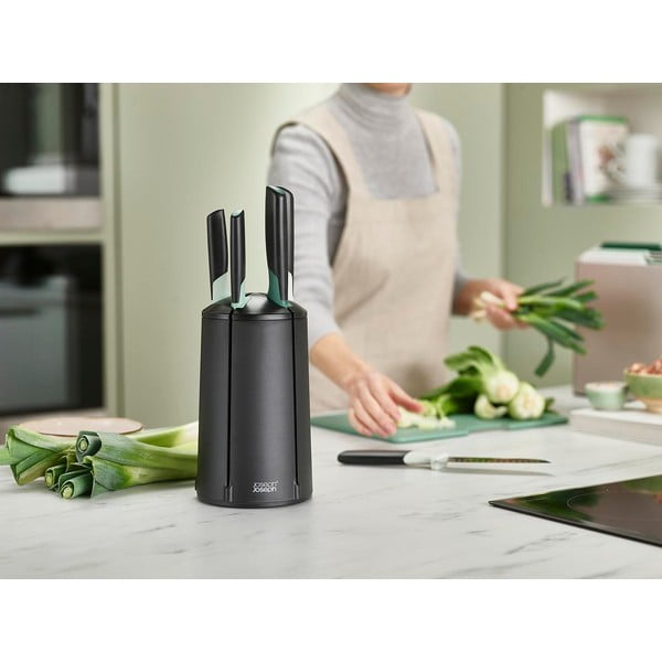 Set noževa s rotirajućim postoljem 5 kom od nehrđajućeg čelika Elevate – Joseph Joseph-image-3