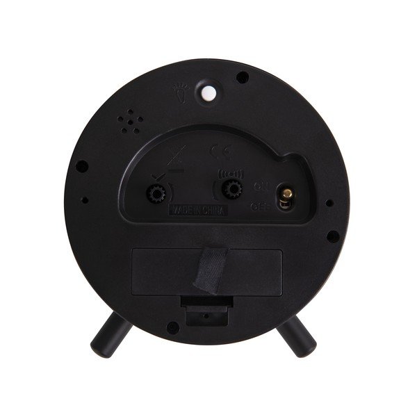 Crna metalna budilica Karlsson Index, Ø 11 cm-image-3