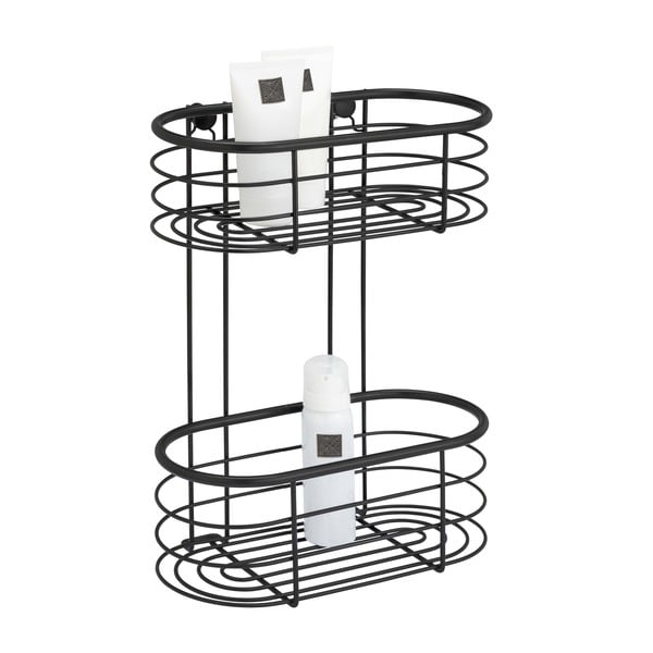 Crna tuš polica Wenko Trestina, 26 x 35 cm-image-1