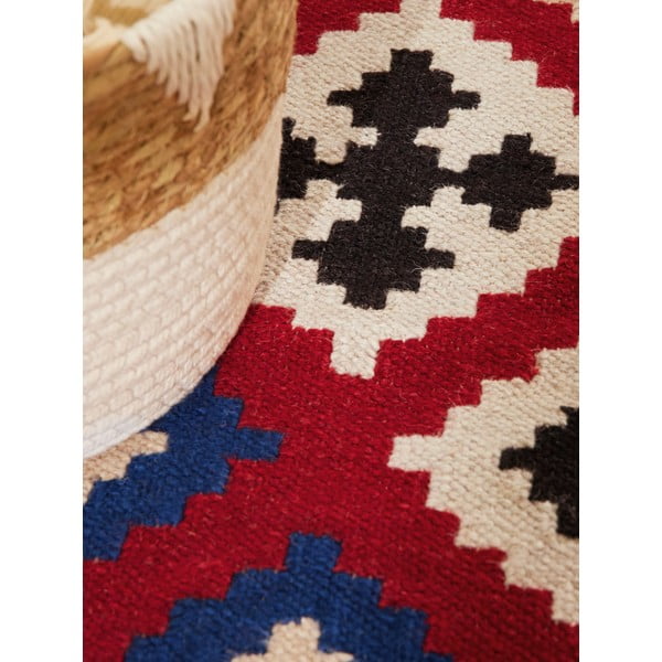 Crvena obostrana/ručno rađena vunena staza 60x190 cm Kamal Rami – Nouristan-image-4