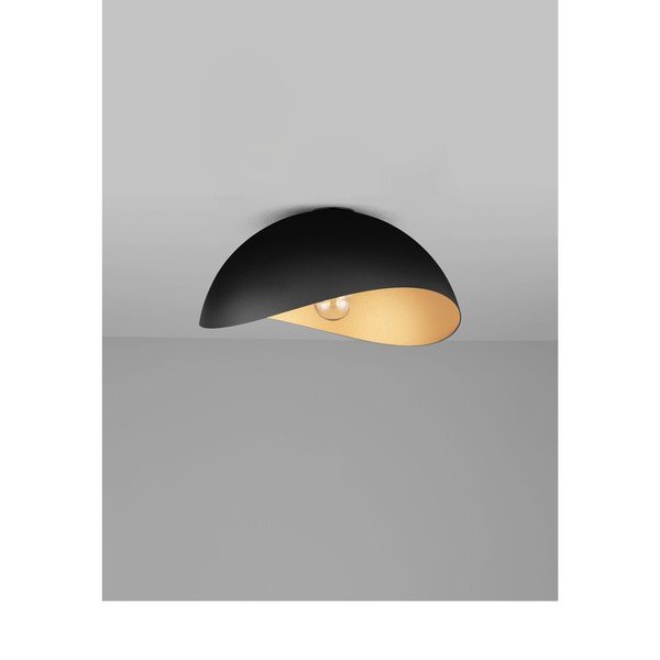 Mat crna/u zlatnoj boji metalna stropna svjetiljka Opsi – Nova Luce-image-3