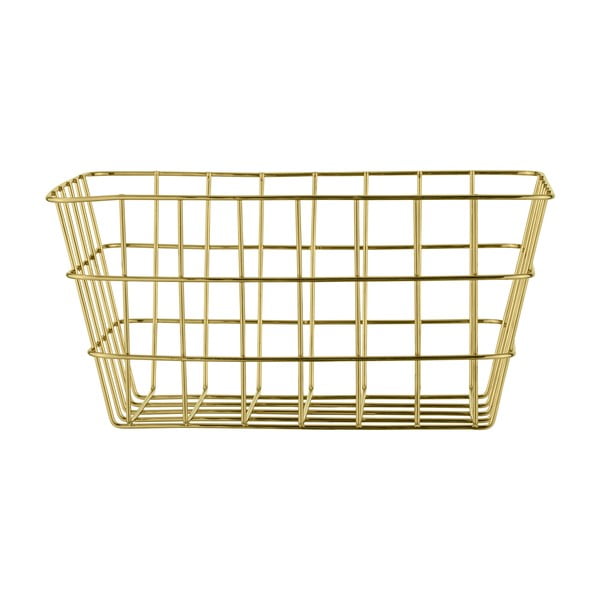 Metalna košarica za odlaganje u zlatnoj boji Wenko Viana-image-2