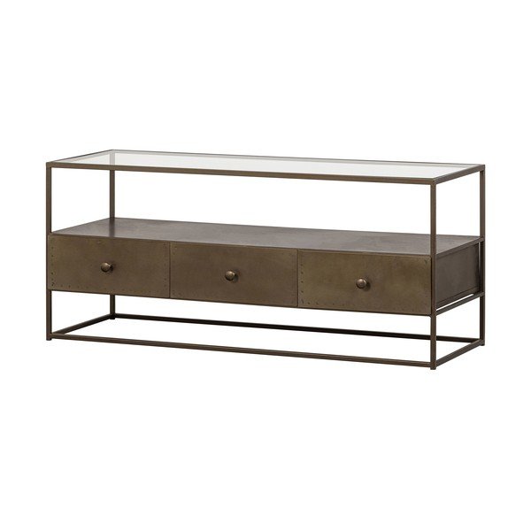 Metalna TV komoda u zlatnoj boji 115x50 cm Depart – BePureHome-image-2