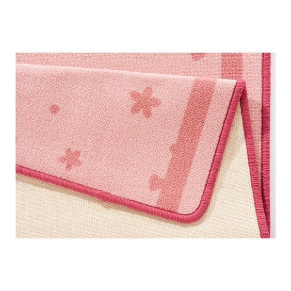 Dječji ružičasti tepih Zala Living Stars &amp; Hearts, 100 x 140 cm-image-3
