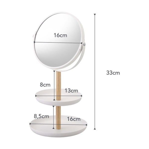 Kozmetičko ogledalo ø 17,5 cm Tosca – YAMAZAKI-image-3