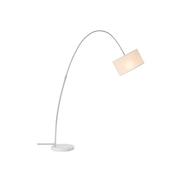 Bijela tekstilna stojeća svjetiljka sa savitljivom konstrukcijom (visina 145 cm) Arc – Ellos Home-image-3