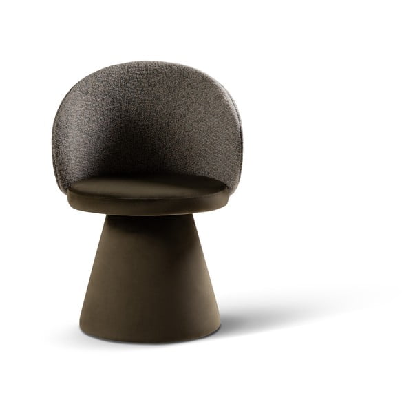 Tamno zelena baršunasti fotelja Inez – Micadoni 