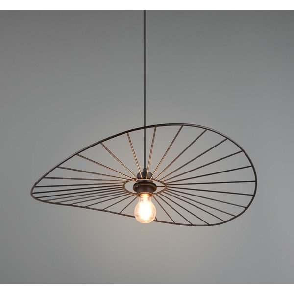 Mat crna viseća svjetiljka ø 60 cm Chapeau – Reality-image-3