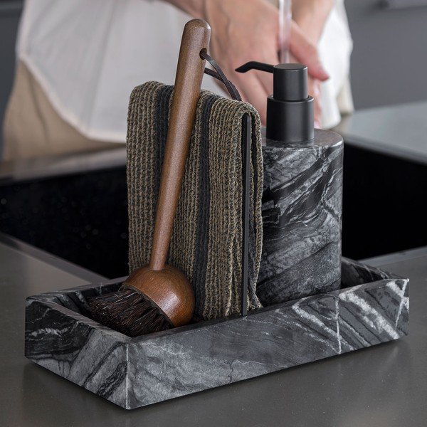 Tamno sivi kameni organizator za sudoper Marble – Mette Ditmer Denmark-image-1