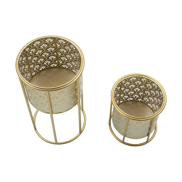 Set od 2 stalka za tegle u zlatnoj boji Mauro Ferretti Golvy, visine 40 cm-image-3