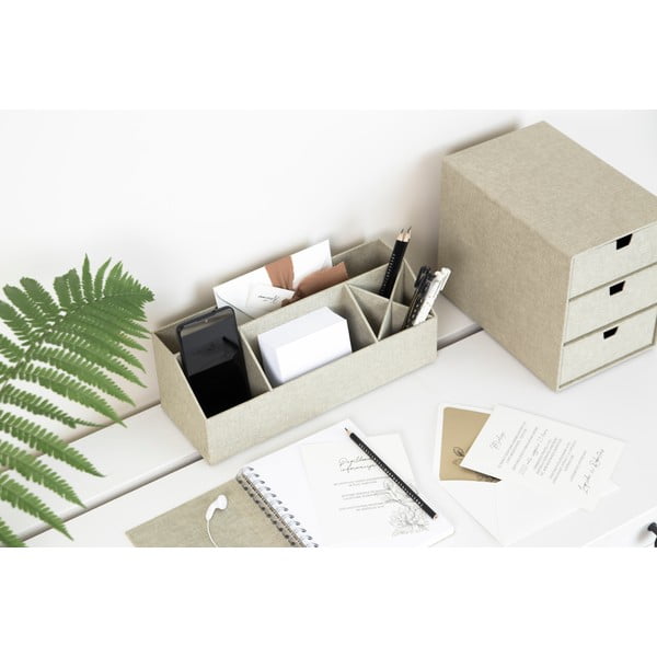 Bež kutija s 3 ladice Bigso Box of Sweden Ingrid-image-1