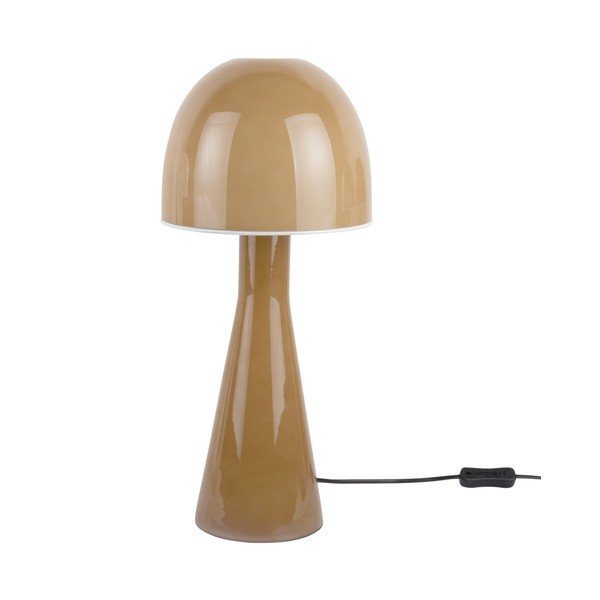 Oker žuta stolna lampa sa staklenim sjenilom (visina 45 cm) Bombin – Leitmotiv