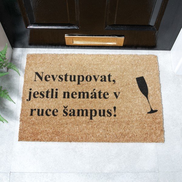 Otirač od kokosovih vlakana 40x60 cm Šampus – Artsy Doormats-image-2