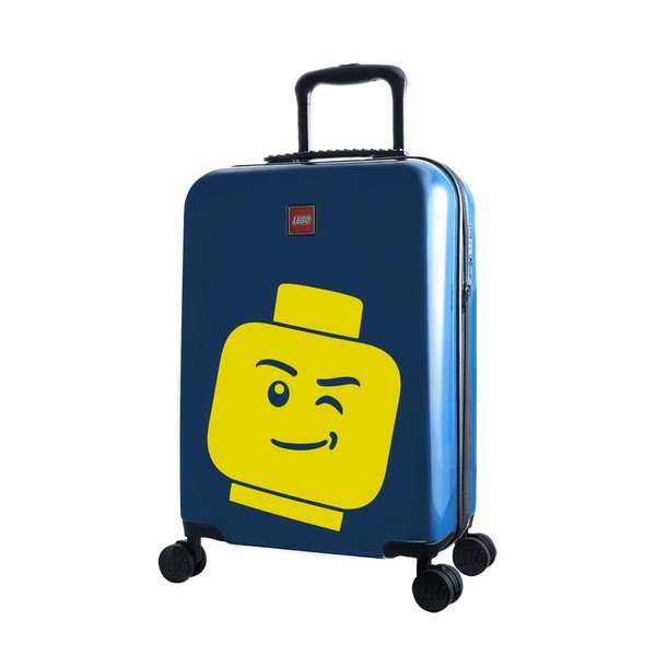 Plavi kovčeg na kotačima LEGO® Luggage Minifigure Head 20"-image-1
