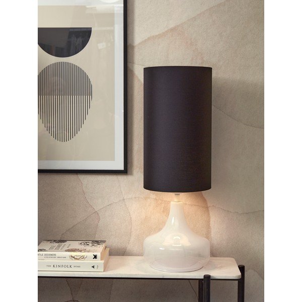 Crna stolna lampa s tekstilnim sjenilom (visina 75 cm) Reykjavik – it's about RoMi-image-1
