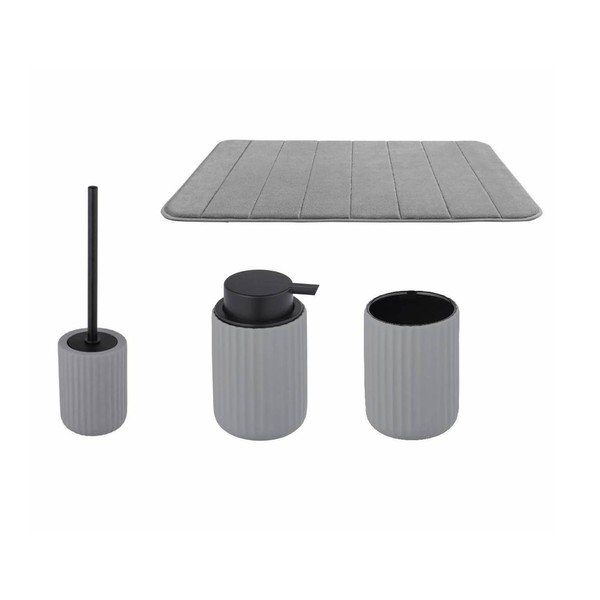 Sivi set pribora za kupaonicu Belluno – Wenko