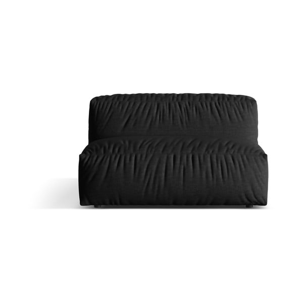 Crna modularna sjedeća garnitura (srednji modul ) Martina – Micadoni Home