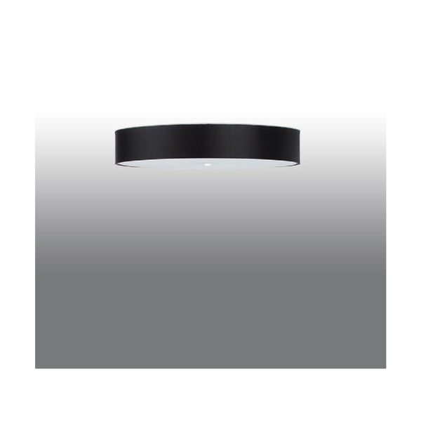 Crna stropna svjetiljka sa staklenim sjenilom ø 80 cm Herra - Sollux-image-2