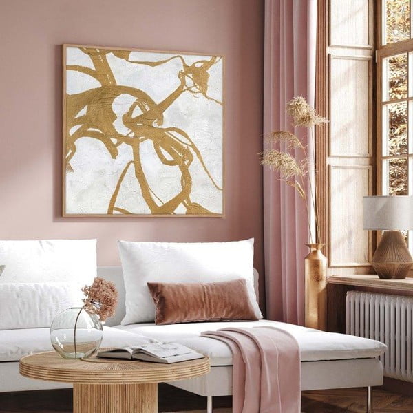 Ručno oslikana slika 100x100 cm Goldplay - Malerifabrikken-image-2