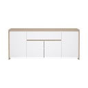 Bijela/u prirodnoj boji komoda u dekoru hrasta 197x84x48 cm Next – Tvilum