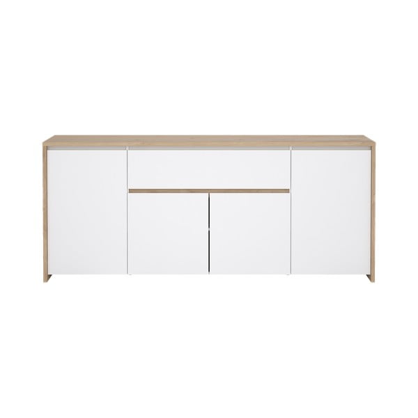 Bijela/u prirodnoj boji komoda u dekoru hrasta 197x84x48 cm Next – Tvilum