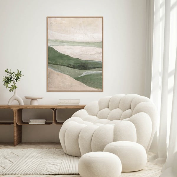 Ručno oslikana slika 90x120 cm Green Field    – Malerifabrikken-image-1