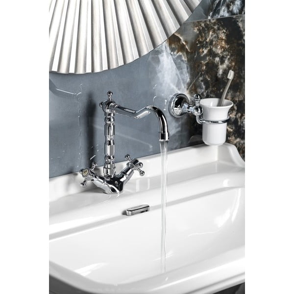 Stojeća slavina za umivaonik u sjajno srebrnoj boji Antea – Sapho-image-1