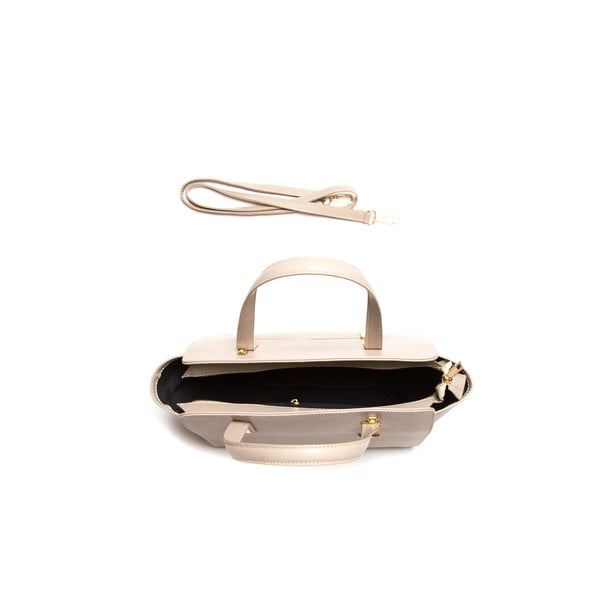 Luisa Vanini 421 kožna torbica, krem-image-3