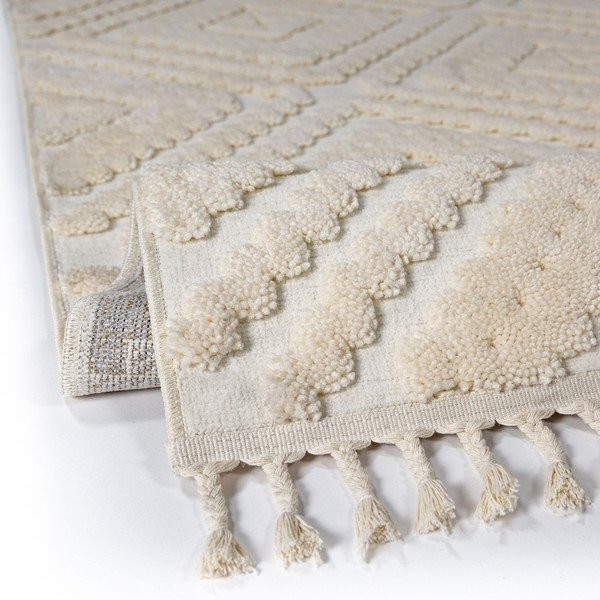 Krem tepih 133x190 cm Diomara – Flair Rugs-image-2