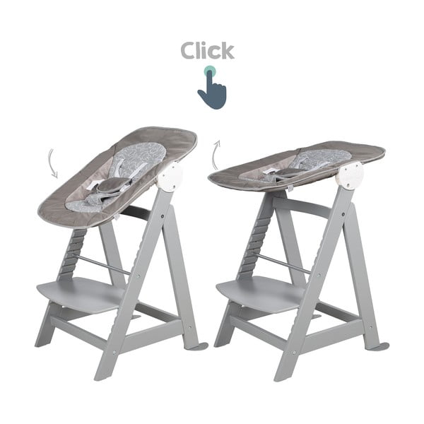 Smeđe-siva dječja blagovaonska stolica Miffy – Roba-image-4