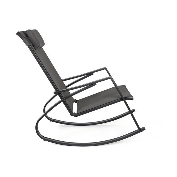 Antracitno siva metalna vrtna fotelja Ercolano – Bizzotto-image-3