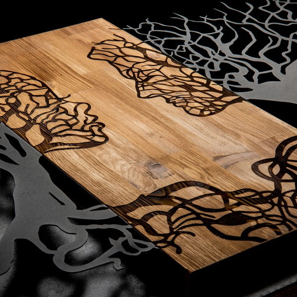 Drveno-metalni zidni ukras 92x58 cm Tutku - Wallity-image-4