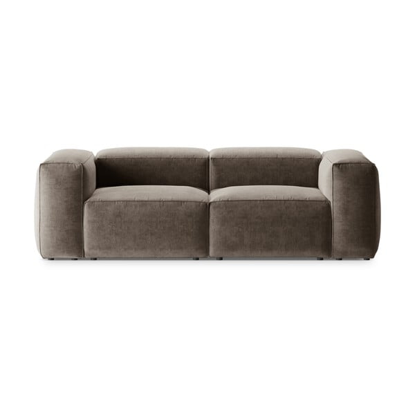 Smeđa sofa 224 cm Bergamo – Cosmopolitan Design