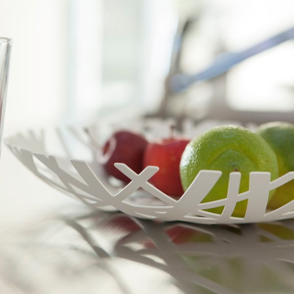 Bijela zdjela za voće YAMAZAKI Tower, ø 26 cm-image-3