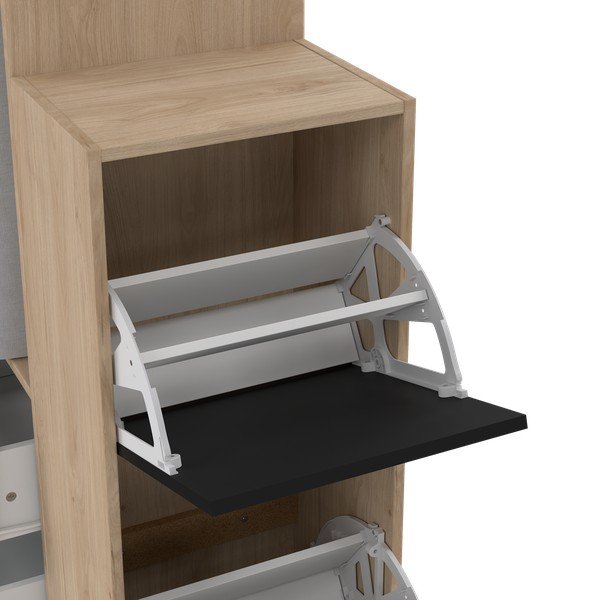 Crni/u prirodnoj boji set za hodnik u dekoru hrasta Kit – Tvilum-image-1