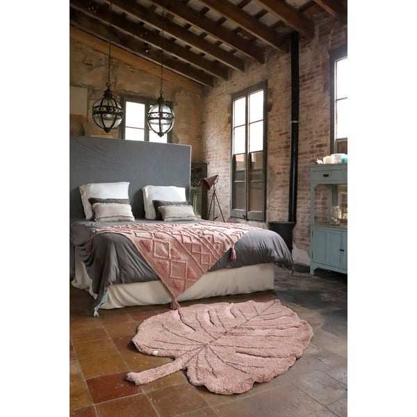 Ružičasti periv/ručno rađen pamučan dječji tepih 120x180 cm Monstera Vintage Nude – Lorena Canals-image-1