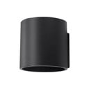 Crna zidna lampa Sollux Roda