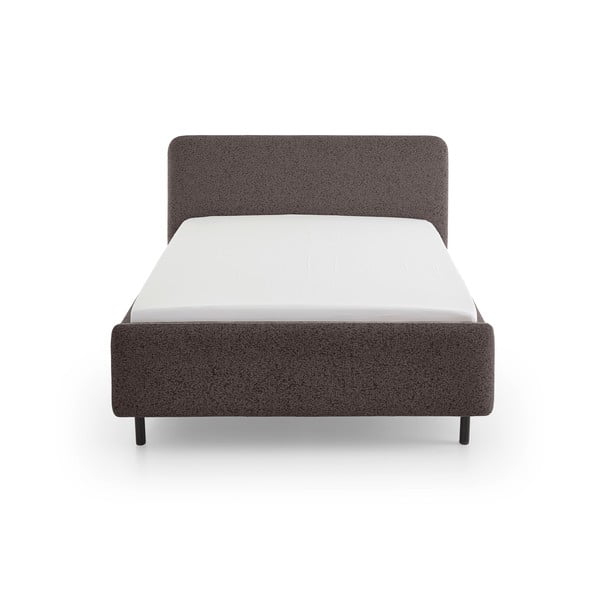 Antracitno sivi tapecirani bračni krevet bez podnice 140x200 cm Primo – Meise Möbel-image-3