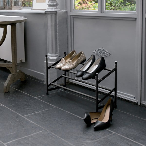 Crni metalni teleskopski stalak za cipele – Compactor-image-1
