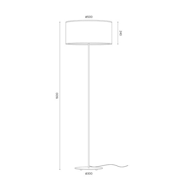 Crna podna lampa Sotto Luce MIKA X 1F-image-3