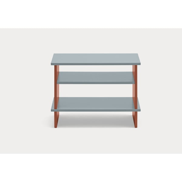 Ciglasti/sivi noćni ormarić s policama Inari – Teulat-image-2