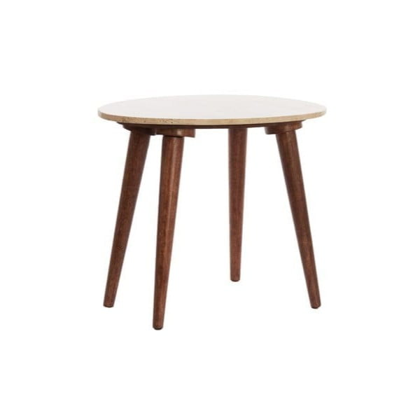 Bež okrugli stolić za kavu 40x51 cm Romano – Light & Living