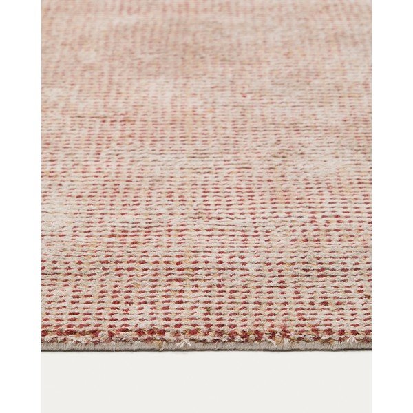 Ručno rađen tepih viskozan boje terakote 160x230 cm Elvan – Kave Home-image-3