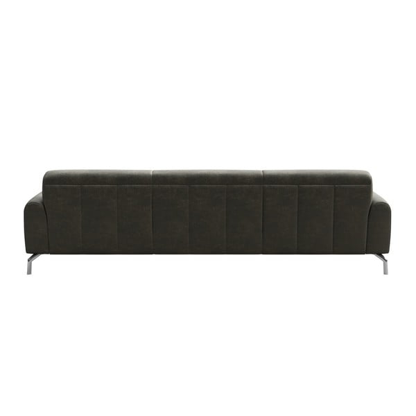 Siva sofa od imitacije kože MESONICA Puzo, 240 cm-image-3