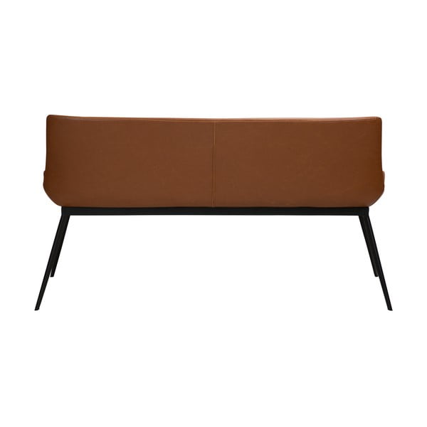 Konjak smeđa klupa od imitacije kože DAN-FORM Denmark Hype-image-4