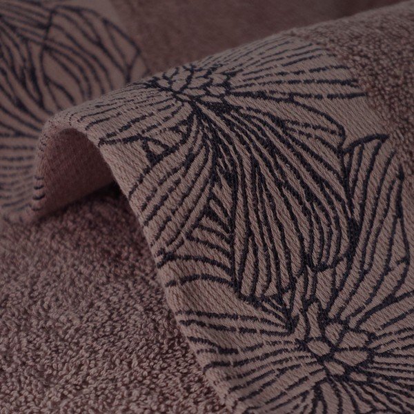 Smeđi pamučan ručnik od frotira 70x140 cm Valencia – My House-image-3