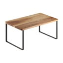 Mat crna/u prirodnoj boji drvena dodatna kuhinjska polica 32x19 cm York – Metaltex